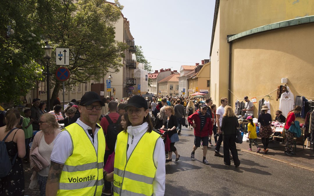 Tony Praetorius och Johanna Wall var volontärer på Megaloppis.