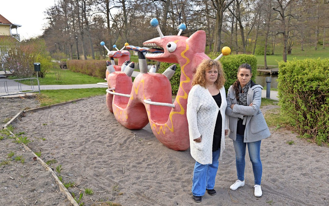 Lotta Sjöblom och Sandra Appelgren tar fajten för hyresgästernas rätt till underhåll.