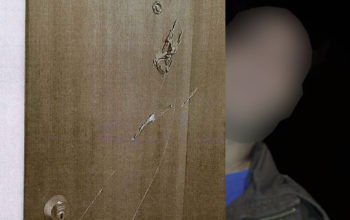 Hyresgästen i Skurup dokumenterade själv den misstänka skadegörelse som han nu blivit polisanmäld för. Videoklippet lades ut i sociala medier.