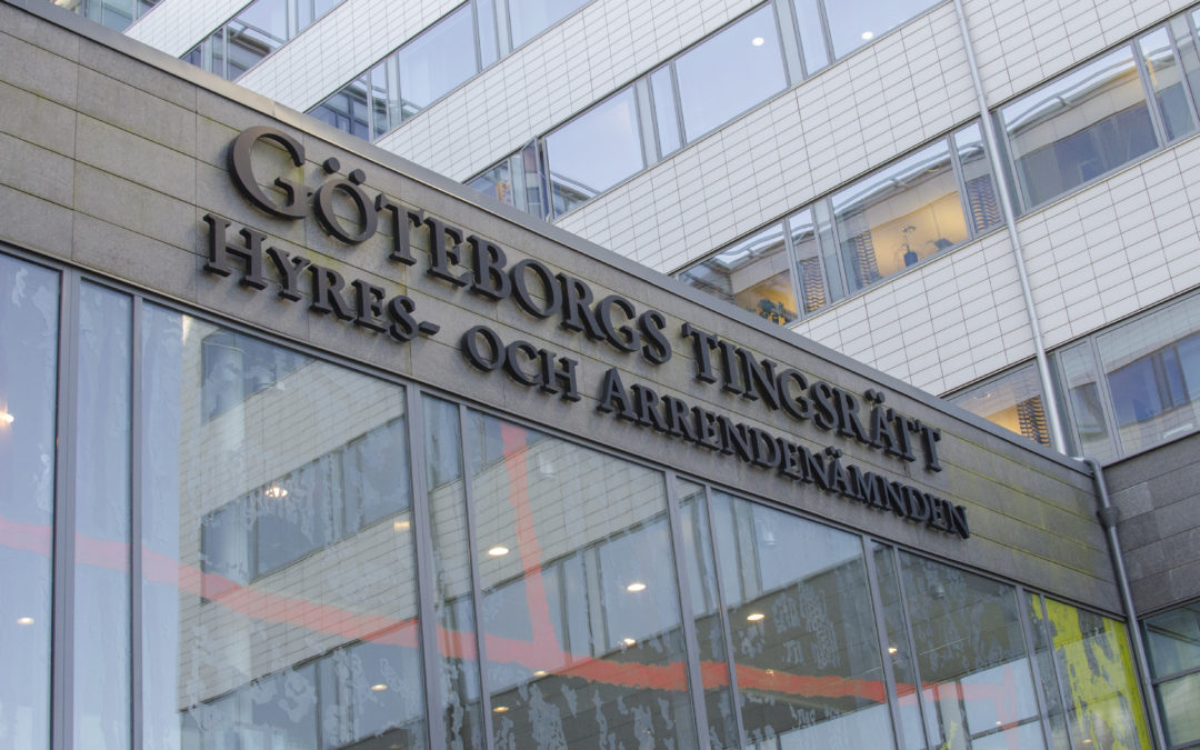 Fasadskylt Hyres- och arrendenämnden i Göteborg