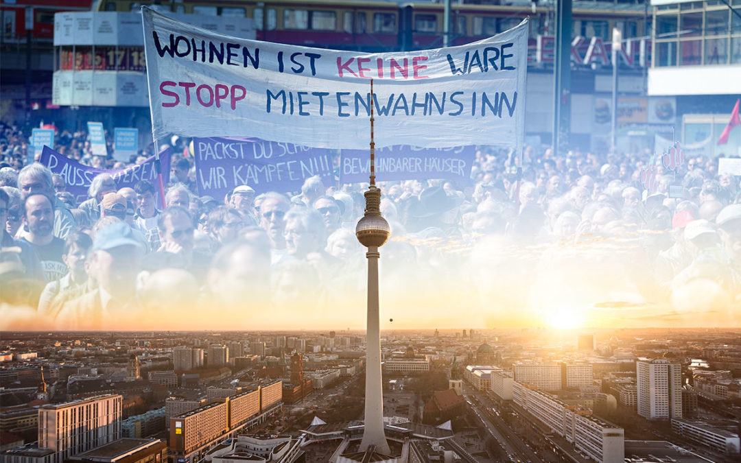 Hyresgäster protesterar i Berlin