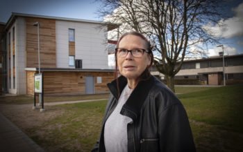 Carina Brevenborg i Hyresgästföreningens förhandlingsdelegation.