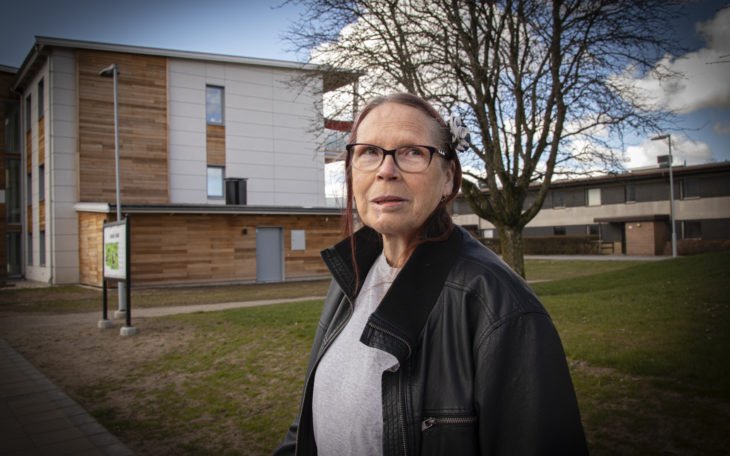 Carina Brevenborg i Hyresgästföreningens förhandlingsdelegation.