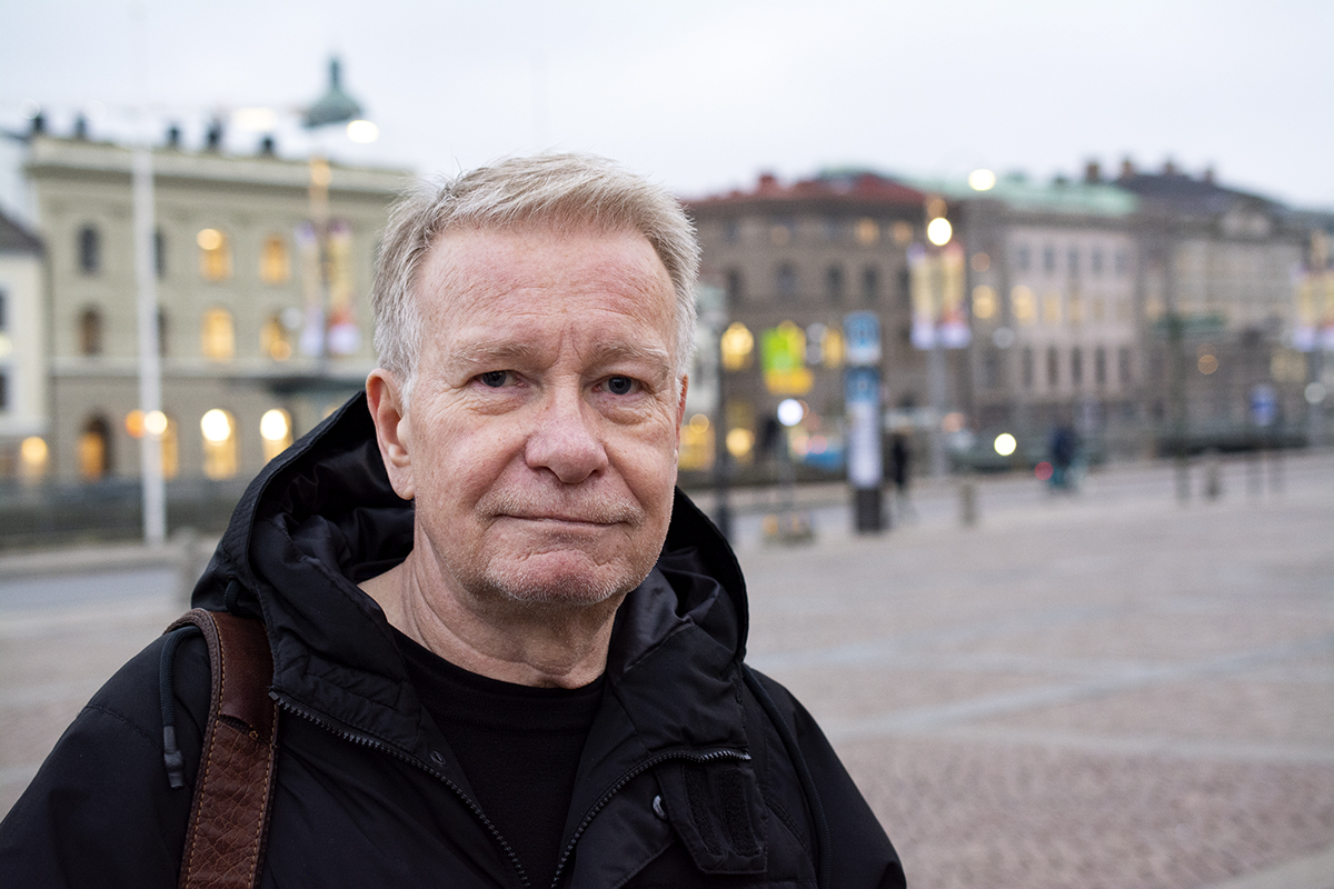 Ronny Bengtsson på Gustav Adolfs torg.