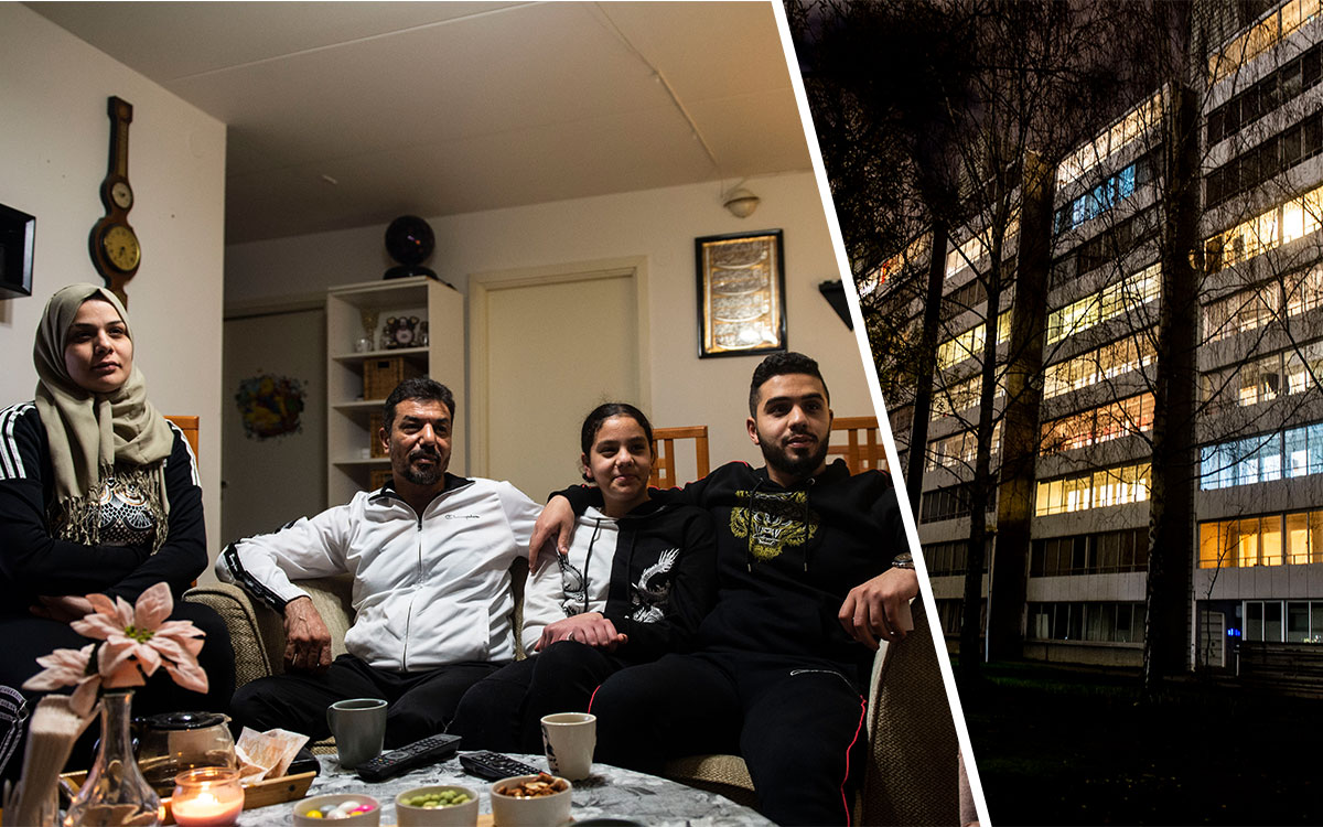 Familjen Ghubari i Kinesiska muren.