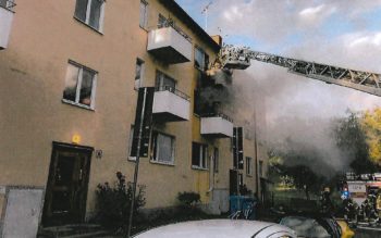 Brand, Årsta, vattenpipa, Tino Goetze