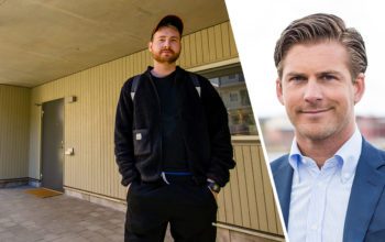 Manne Lodmark, 27, sparar i dag tusentals kronor i hyra tack vare att Göteborgs politiker begränsade hyresnivån när de anvisade marken för tio år sedan. Men byggnadsnämndens ordförande i Göteborg, moderaten Hampus Magnusson (till höger), tycker inte att modellen fungerar. "Det är farligt att ge sig på den typen av socialistiska lösningar", säger han.
