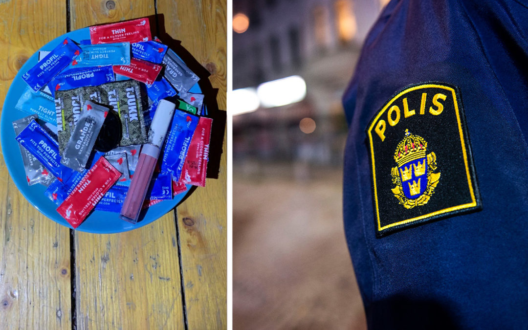 Polisen grep en hallick i en lägenhet