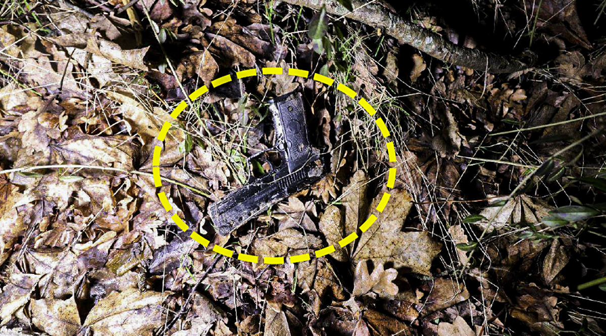 pistolen hittades efter mordfösröket