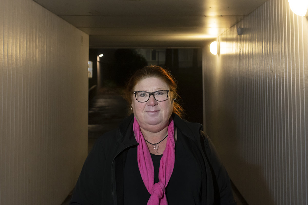 Marit Tollesson var en av hyresgästerna som bidrog till att stoppa Stena Fastigheters renoveringsplaner på Pennygången i Göteborg