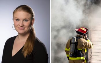 Clara Lindblom (V) bostads- och fastighetsborgarråd i Stockholms stad och tillträdande ordförande i Stockholms brandförsvar