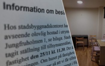 Besiktning tömt svartbygge