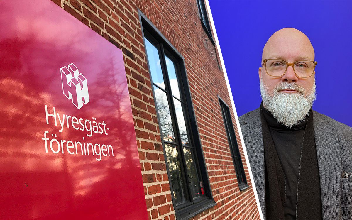 Hyresgästföreningens kontor i Malmö och Christian Lundberg, förhandlare på Hyresgästföreningen.