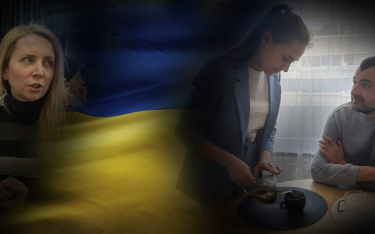 Tania och Yurii flydde kriget i Ukraina