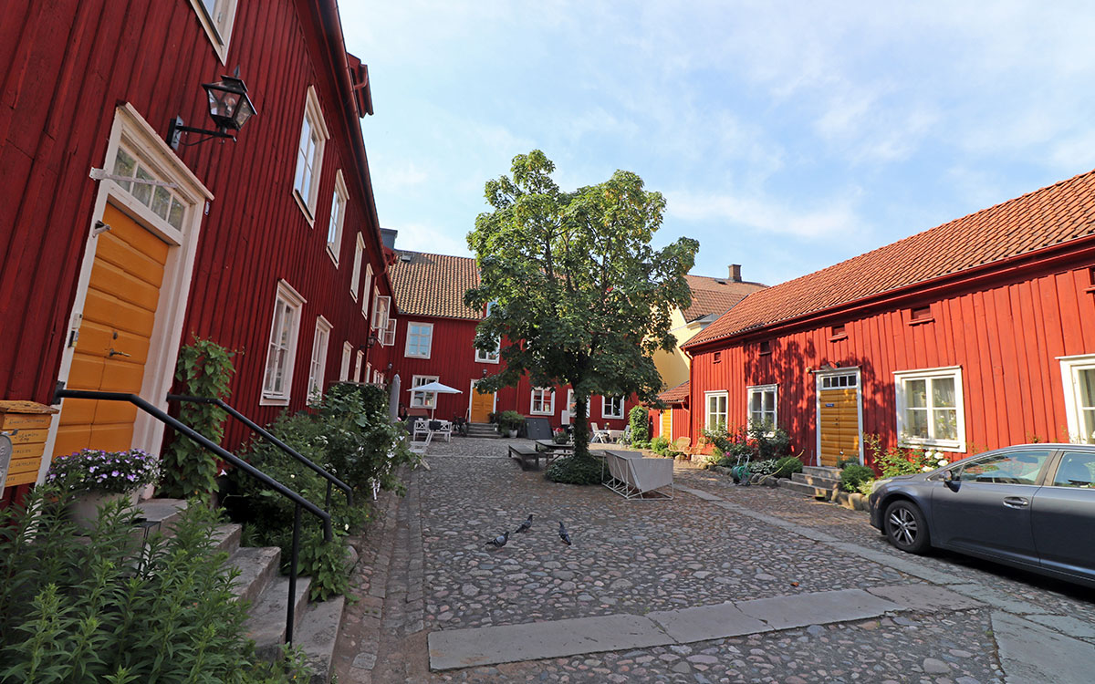 En pittoresk innergård i Jönköping, Bikten 10.