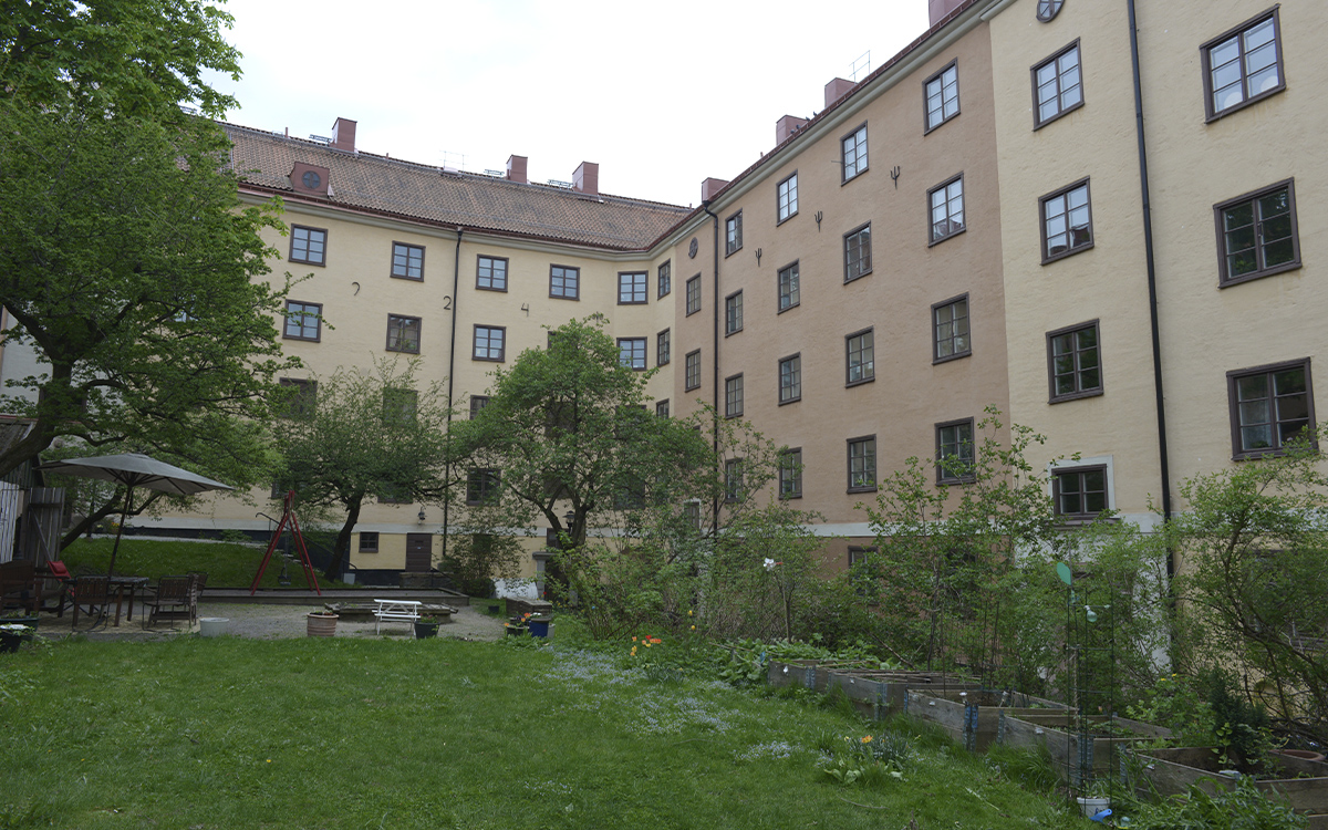 Innergård på Södermalm