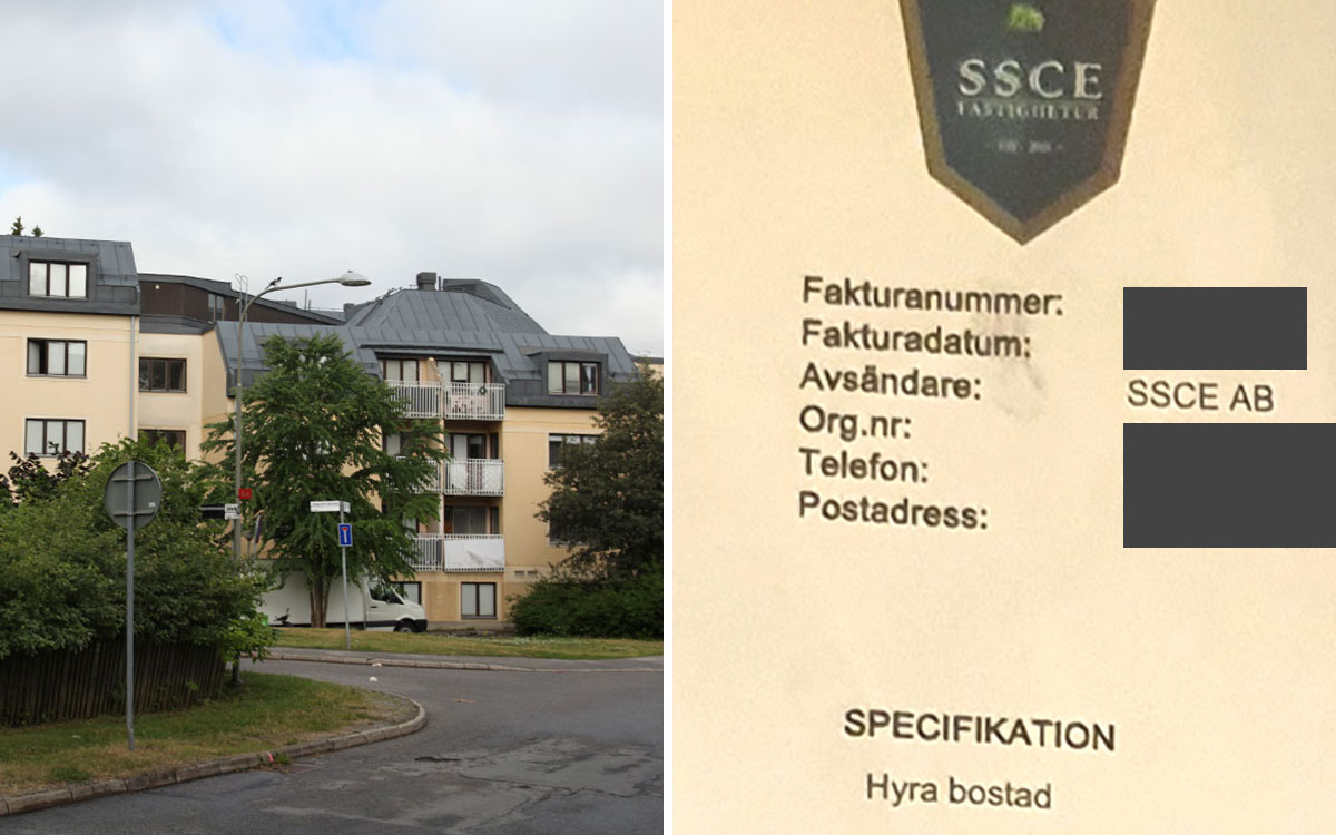 Hyresfaktura Cervins väg Bromsten