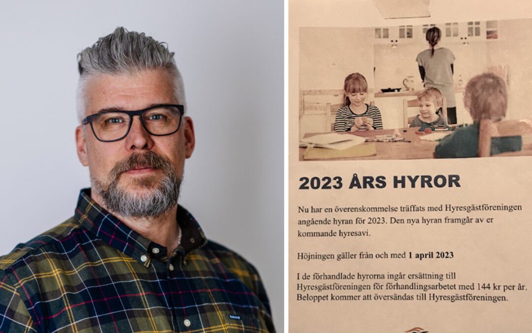 Henrik From på Hyresgästföreningen tycker att hyresvärdarna, som försöker få upp hyran retroaktivt från april, agerar fult.
