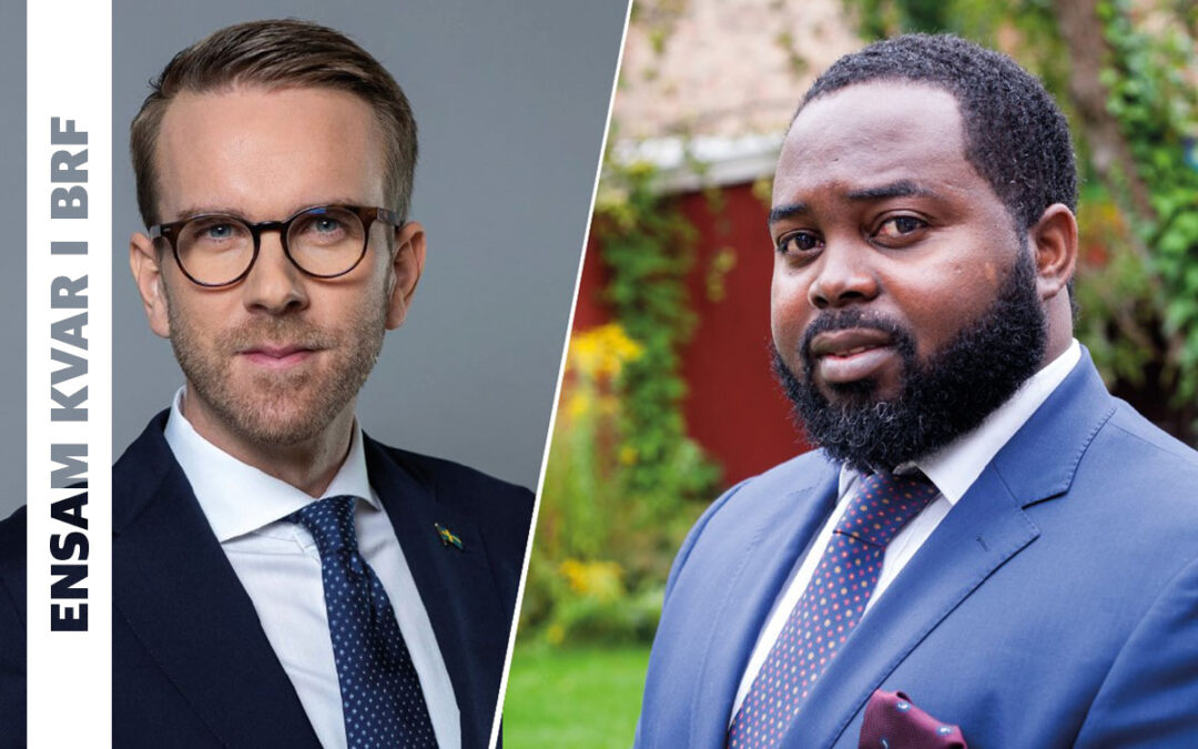 Bostadsminister Andreas Carlson (KD) får hård kritik av Vänsterpartiets Malcolm Momodou Jallow, som anser att de som hyr i BRF har en onödigt tuff situation.