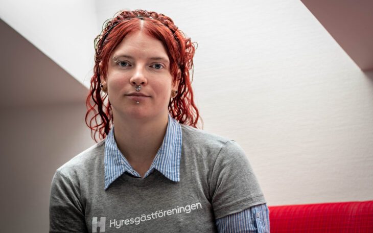 Kristin Westlund, 28 år, förtroendevald i Hyresgästföreningen i Karlskrona.