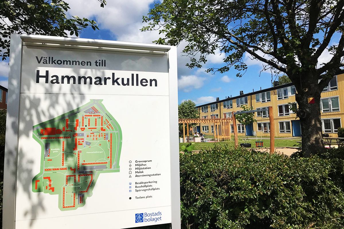 Bostadsbolaget har många lägenheter i Hammarkullen.