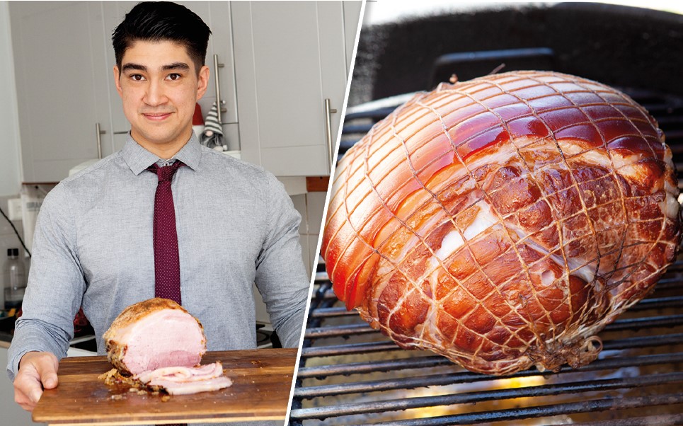 "Jag gillar kallskuren julskinka. Min sambo äter den med äppelmos men jag tycker att den är allra godast på en skiva rostat bröd med smör och en klick sötstark senap", säger David Lindström.