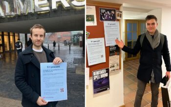 Andrzej Cahlenstein och Alexander Forsberg studerar båda vid Göteborgs universitet. Nu engagerar de sig i kampen mot hyreshöjningen som deras hyresvärd SGS vill få igenom.