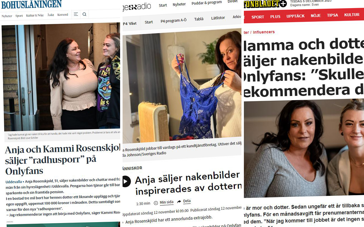 I höst har Anja och Kammi Rosenskjold blivit intervjuade av bland annat Bohusläningen, Radio Väst Aftonbladet. 