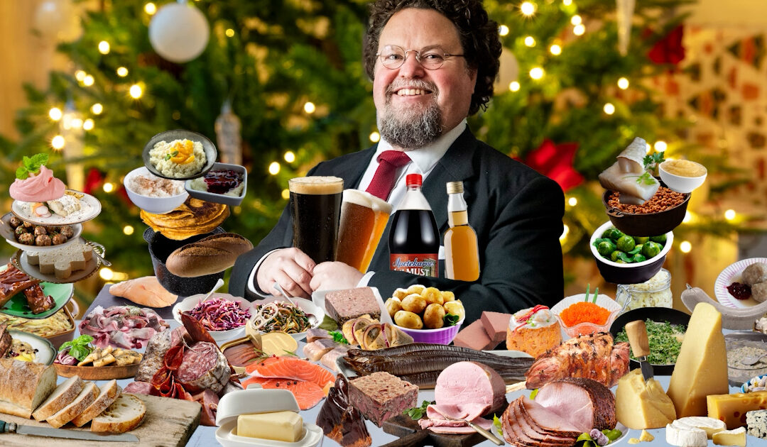 Alla rätter Edward Blom önskar sig på julbordet. OBS! Bilden är ett montage.