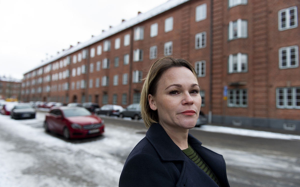 Elisabeth Cewers, polis i Malmö, som arbetar mot prostitution.