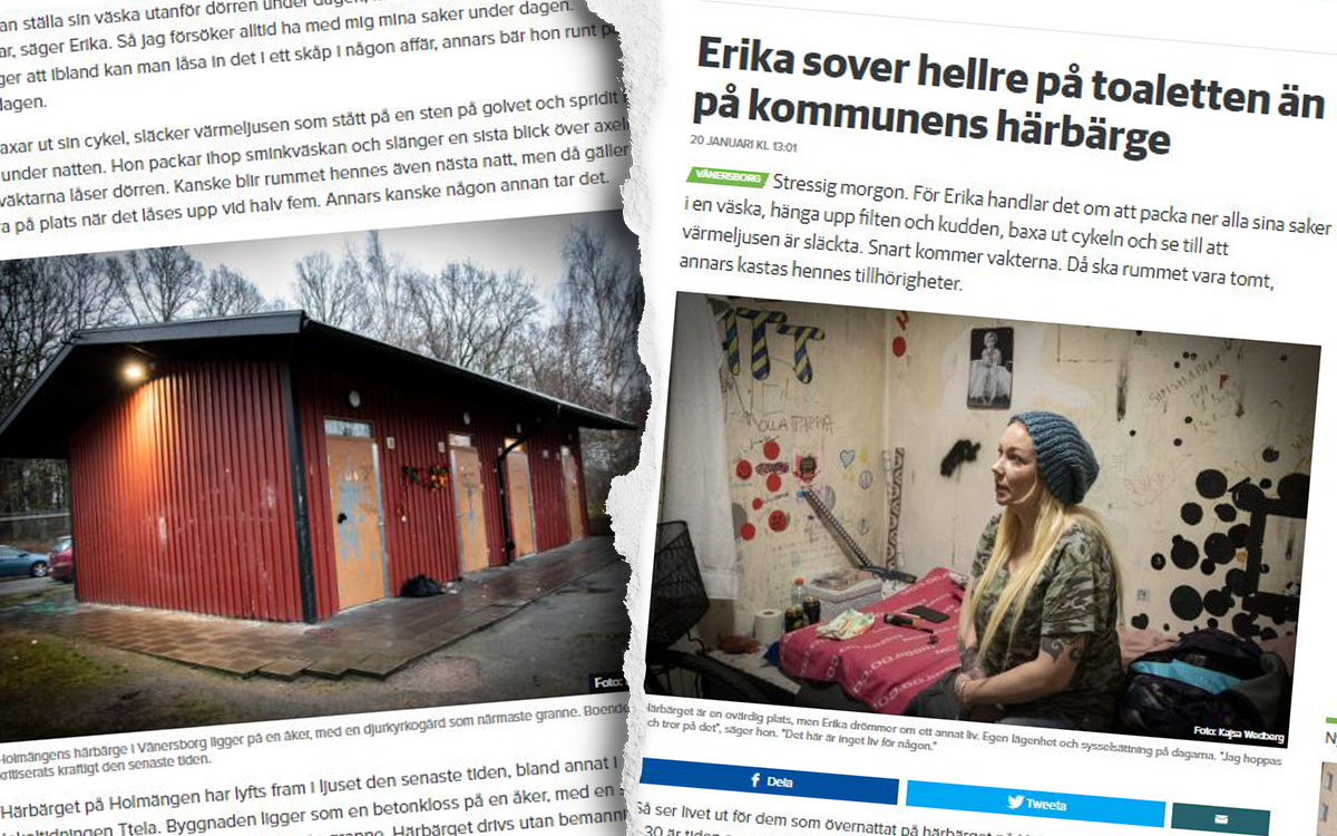 Förra året vid den här tiden skrev Hem & Hyra om kommunens kritiserade härbärge på Holmängen utanför Vänersborg. 