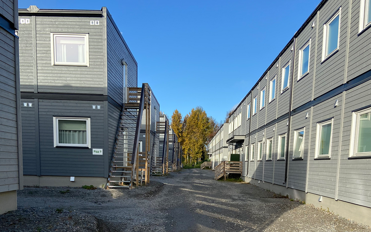 En av modulbyarna i Skellefteå.