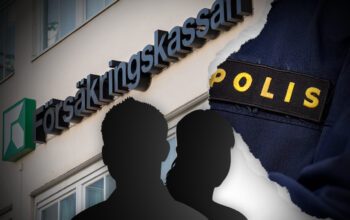 Siluettbilder samt Försäkringskassan och polisen för att illustrera bidragsbrott kopplat till bostadsbidrag.