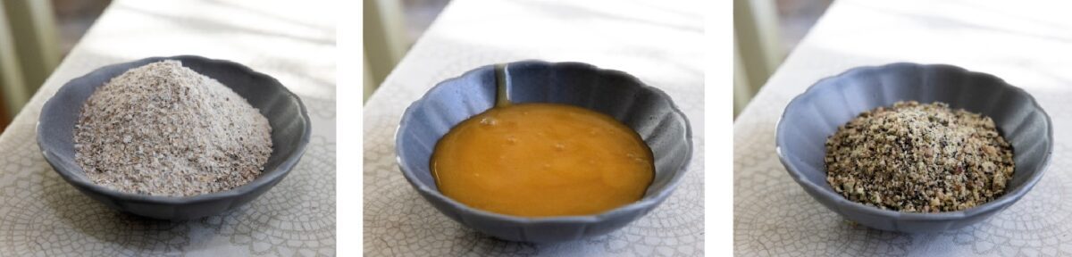 Grovt rågmjöl, honung och fröströssel är viktiga ingredienser.