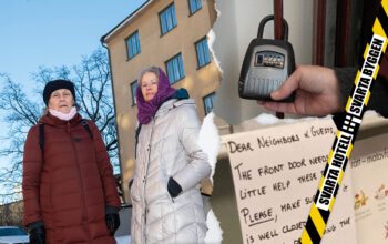 Svarta hotell. Boel Nilsson och Iréne Strindhed kartlägger nyckelboxar och andra tecken på hotelluthyrning av lägenheter.