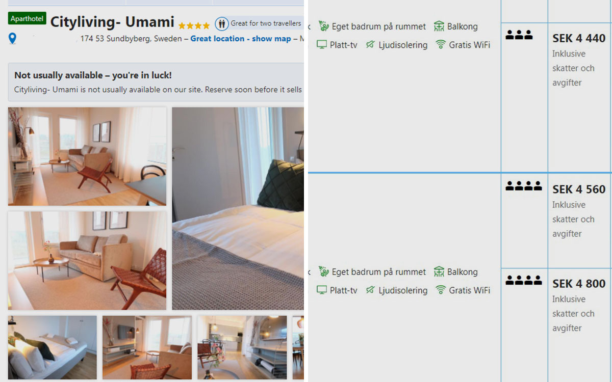 Umami Easy Living Sundbyberg booking-annons
