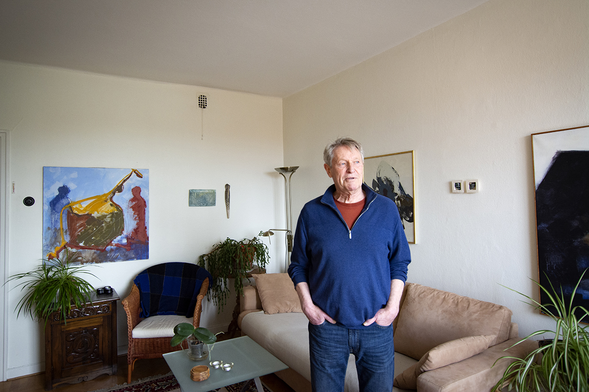 Jens Marcus Mottré flyttade in i lägenheten 1990. Han kände direkt att det var här han ville bo.