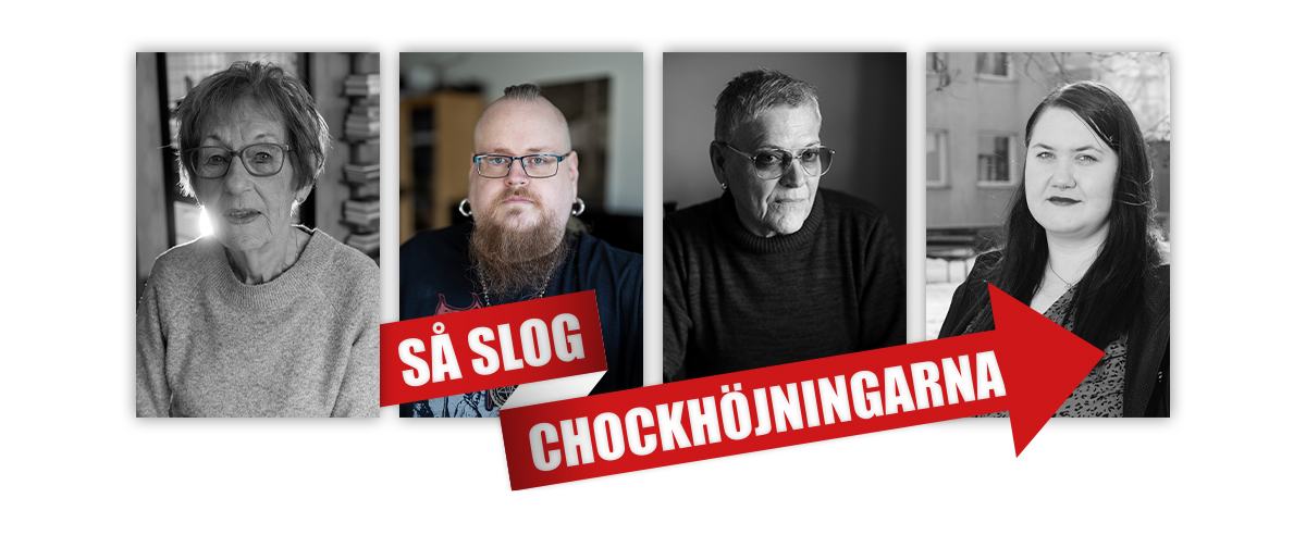 Så slog chockhöjningarna mot landets hyresgäster. Porträtt på fyra personer. 