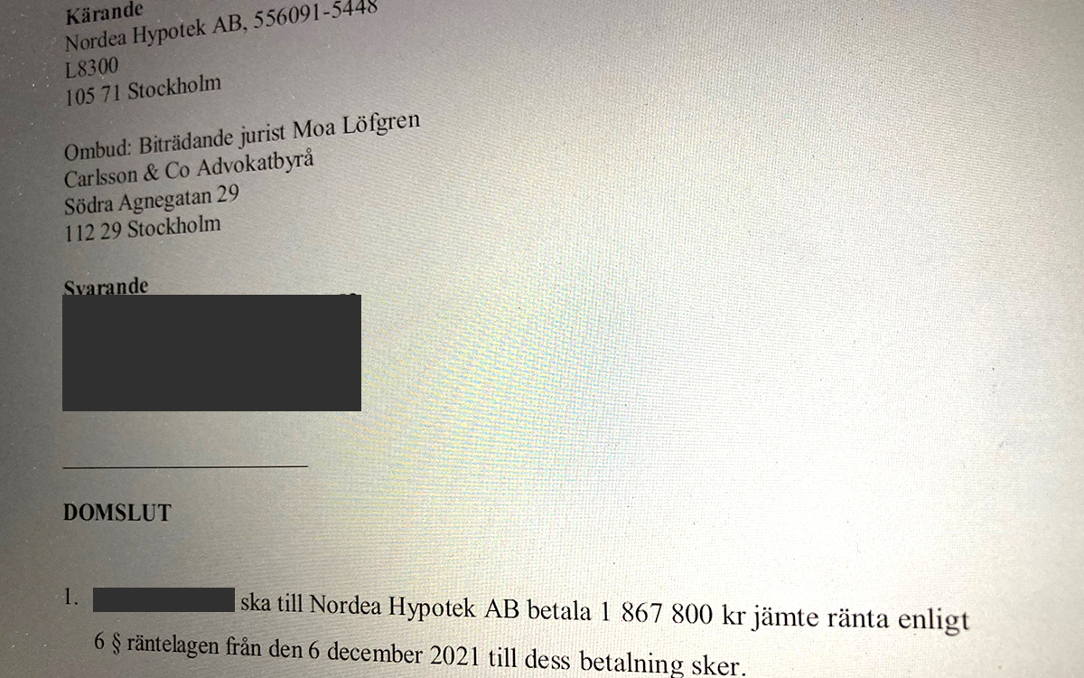 Betalar tillbaka lånet