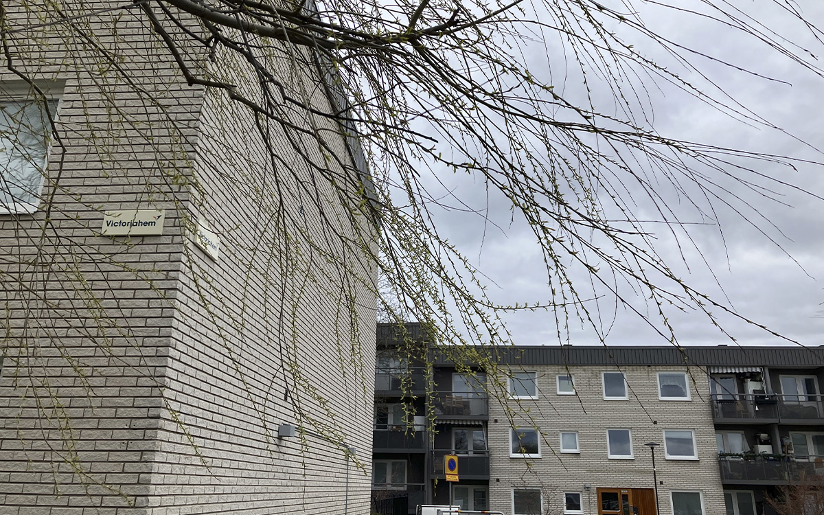 Fasad hyreshus i Rinkeby