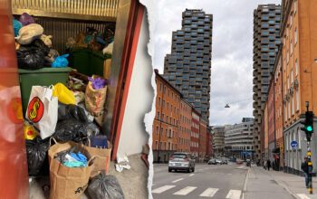 I Stockholm har Oscar Properties byggt prestigebostäder som de Norra Tornen i Vasastan. Men efter att bolaget försatt sig i ekonomisk kris tvingas hyresgästerna i Skövde stå ut med sopberg i källaren.