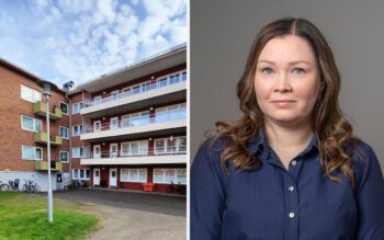 En av adresserna som drabbas av den nya hyran, samt Susanne Lindmark, chefsjurist på Hyresgästföreningen.
