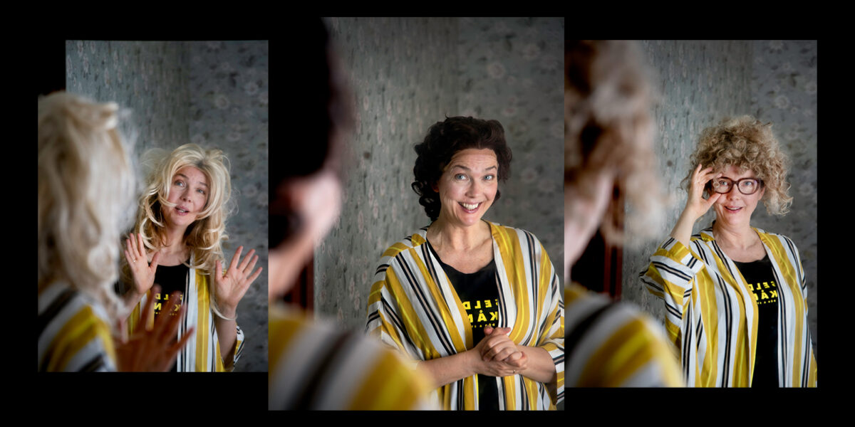 Anna Blomberg i spegel.