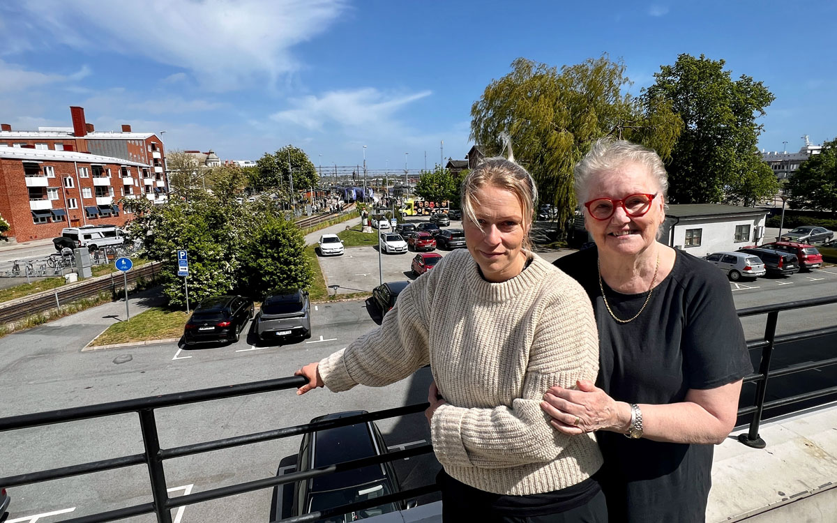 Lina Andersen och Anna Falkensparr, hyresgäster i Ystad.