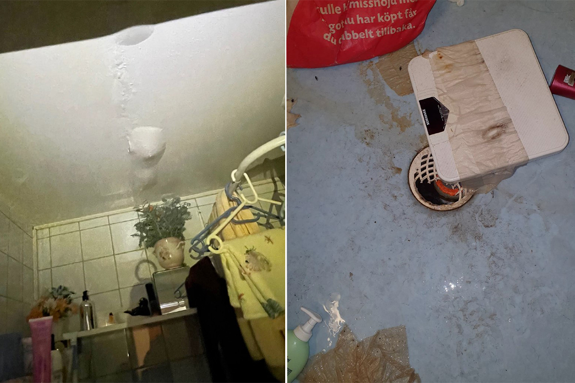 En akut fuktskada fick värdens personal att borra upp låset. De möttes av en lägenhet där ingen verkade ha varit på många månader och där råttor invaderat badrummet. Nu sägs hyresgästen upp.