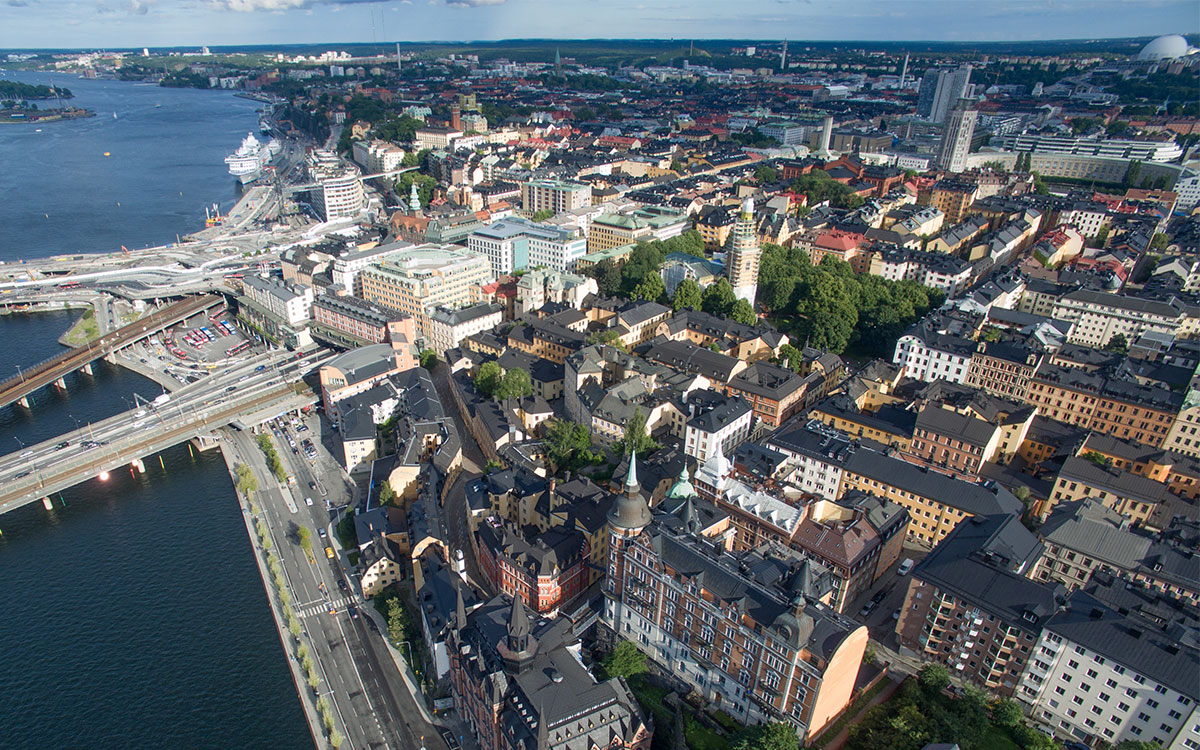 Vy över Stockholm.