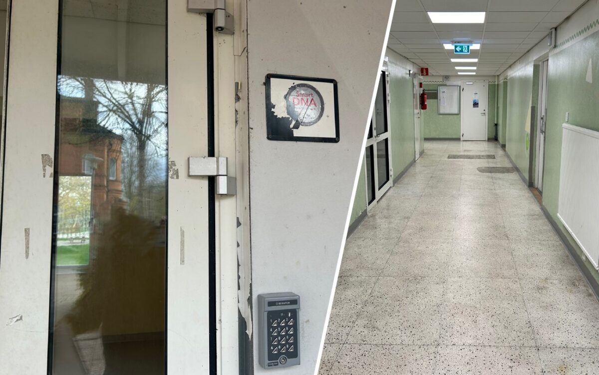 I slitna lokaler bor flyktingfamiljerna trångt.