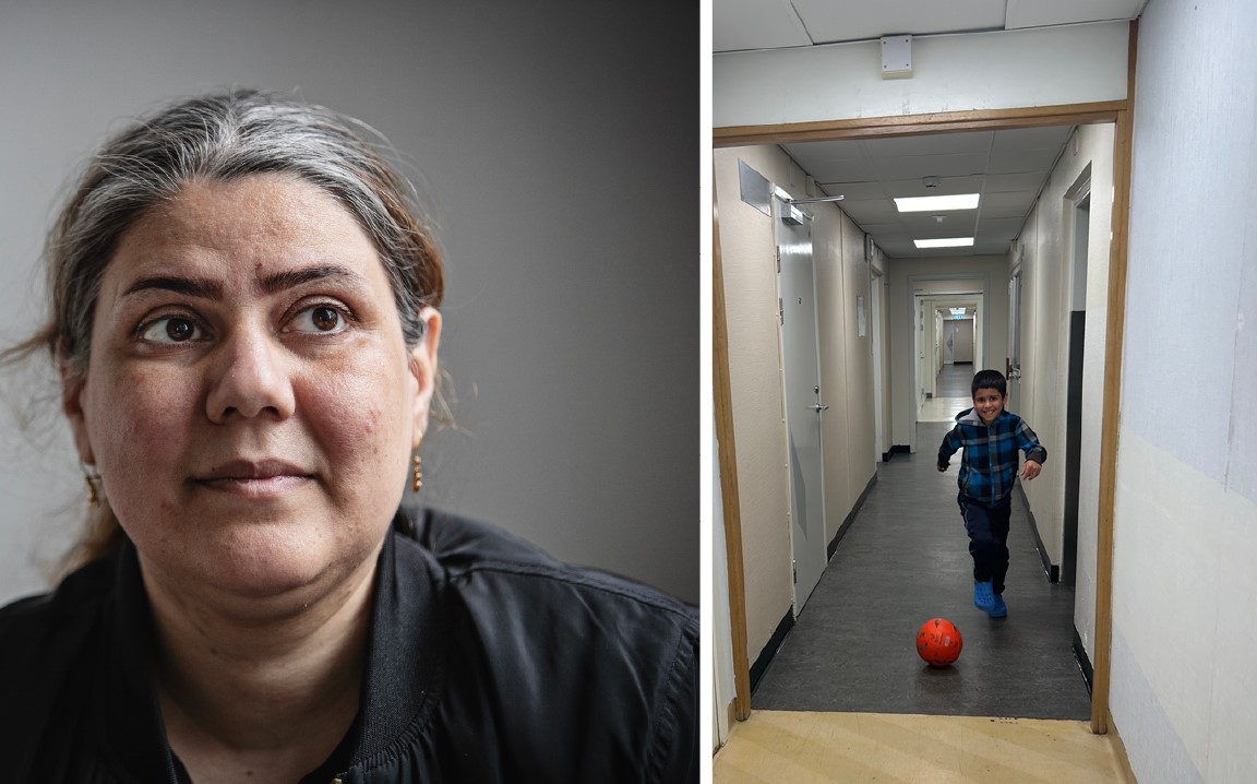 Benjamin Azizi längtar till livet i Karlskoga, till kompisarna och det egna rummet. På Restad gård spelar han fotboll i korridorerna. Mamma Sodabeh är orolig för sina söner och att de förändrats av livet i korridorsboendet.