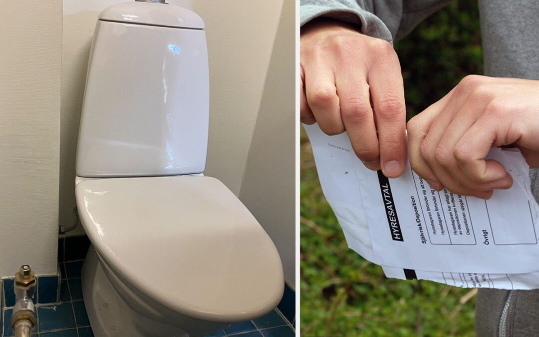 Toalettstol och hyreskontrakt