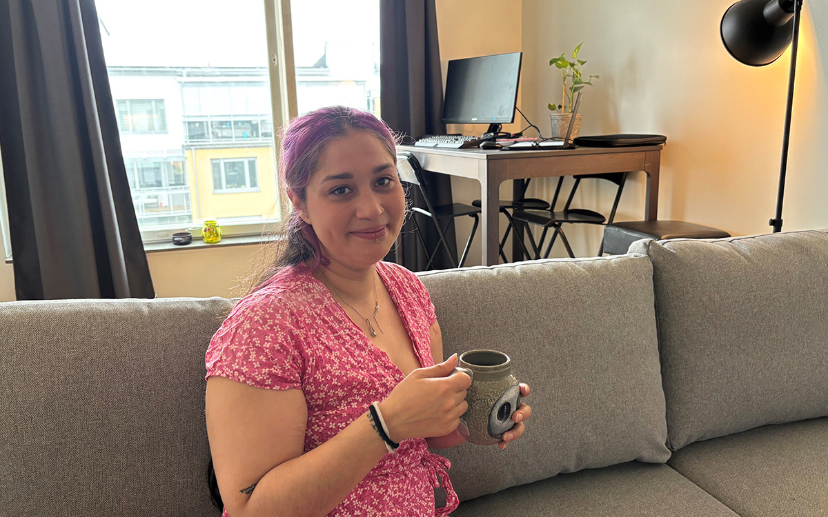 Sindy Marshall Zagal hoppas på att få det svalare i nästa boende.
